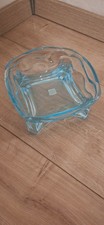 PartyLite P8165 Pillar-Kerzenhalter Aqua Kerzenhalter Kerzen Glas Blau