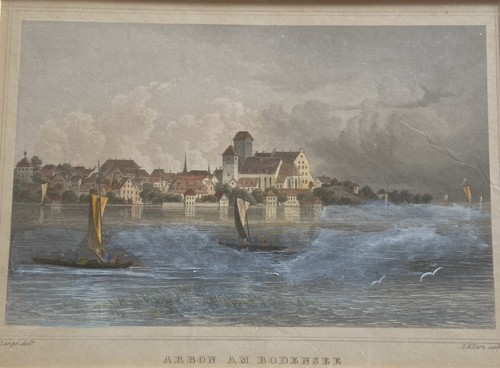 Orig antiker kolorierter - orig.,