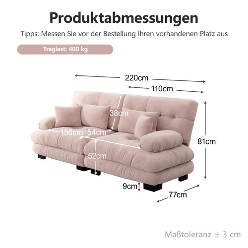 Luxuriöses modulares ecksofa - luxuriöses,