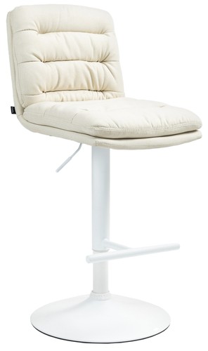 Barhocker damar stoff weiß - barhocker,