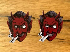 2x DEVIL Aufkleber Hotrod