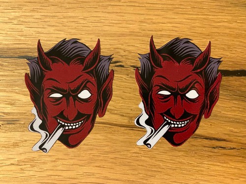 Devil aufkleber hotrod - devil,