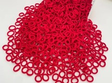 Haargummi Rot Haarband Zopfgummi Haargummis Stück elastisch Damen Top Neu