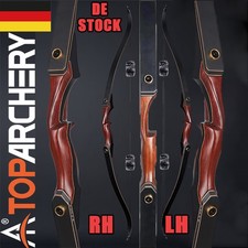 60" Bogenschießen Takedown Recurvebogen Jagdbogen 25-50lbs Sportbogen Jagd RH/LH