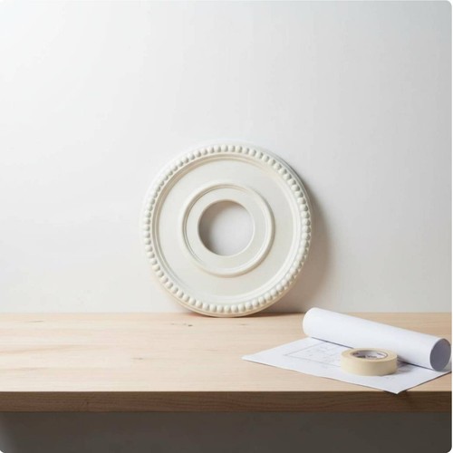 Lampenrosette mit ringmuster - mit,