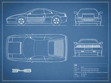 Poster ferrari 348 - poster,