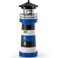 HSV Leuchtturm LED Solar Lampe Gartenzwerg Dekofigur Dekoartikel HSV Fanartikel