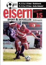 RL 1995/96 1. FC Union Berlin - Bischofswerdaer FV / Hertha 03 Zehlendorf