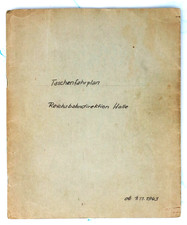 Deutsche Reichsbahn - Kursbuch - Taschenfahrplan RBD Halle gültig ab 1.11.1943