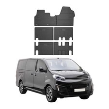 Fußmatten & Kofferraumwanne Set für Citroen Jumpy 2016-2025 Gummi TPE Schwarz