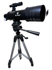 BNISE JC8001 Refraktor Teleskop Schwarz für Astronomie Einsteiger