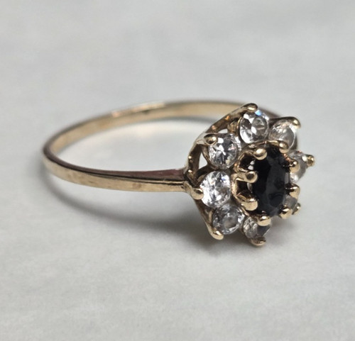 Gelbgold ring saphir - gelbgold,