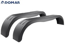 2x Tandem Kotflügel Kunststoff 220x1500 mm PKW Anhänger Schutzblech DOMAR