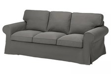 Ektorp 3er Sofa Bezug Grau