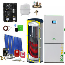 Pelletkessel mit Solaranlage