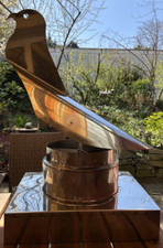 Schornsteinaufsatz Edelstahl, Feuervogel, Griechenland, Drehbar, 2-teilig