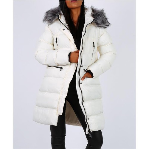 Damen winter steppmantel mit - damen,