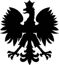 2x Auto Aufkleber Polen Wappen