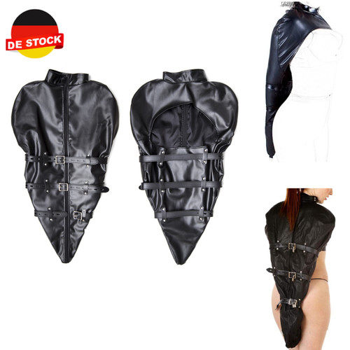 Leder keuschheit zwangsjacke - leder,