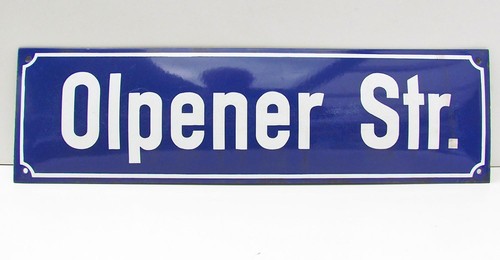 Altes emaileschild emaille - altes,