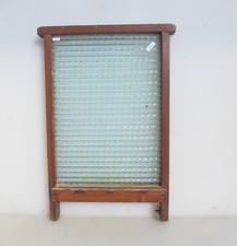 Antik holz glas waschbrett - glas,