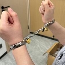 BDSM Metall Handschellen Fußfesseln Halsband Bondage Sklave Fesseln für Paare DE