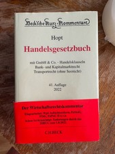 Hopt HGB Handelsgesetzbuch, 41. Auflage, Beck, 2022