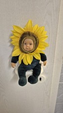 Anne Geddes Baby Sunflower Doll Sonnenblume Puppe Bean Bags 