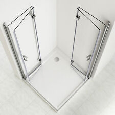 Faltbar Duschkabine 180° Falttür Duschabtrennung Duschwand Nano Glas Dusche 