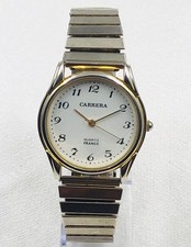 Carrera Quartz France – Vintage Armband, Weißes Zifferblatt