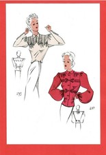 2 Mode-Zeichnungen „Wiener