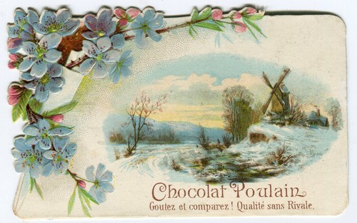 Oblaten scrap die cut chromo