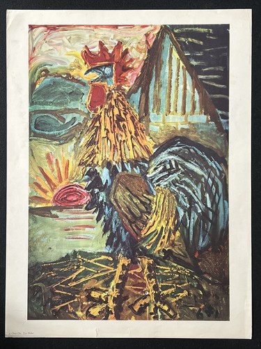 Kunstdruck der hahn von otto - "der,