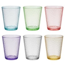 Wasserglas bunt verschiedene