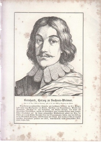 Orig holzstich portrait - holzstich,