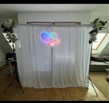 Fotobox Hintergrund Hochzeit - Ständer + Extras