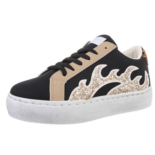 Damen low top sneaker mit - damen,