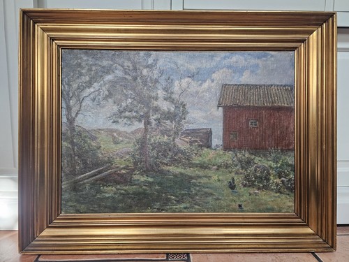 ölgemälde viggo johanson - -,