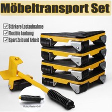 5 tlg Transportroller Set 500 kg Möbelheber Umzughelfer Möbelrollen Möbelrücker