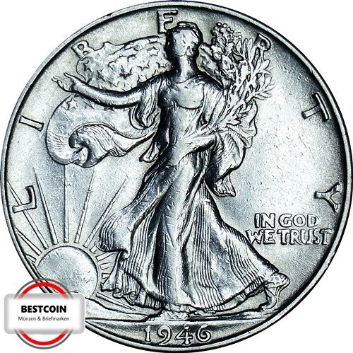 Usa 142 half dollar - km,