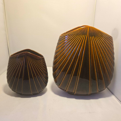 Rosenthal keramikvase braun - rosenthal, 2x