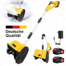 1000W Akku Schneefräse Schneeschaufel Schneeschieber 40000U/min 21V 2 *4Ah Akkus