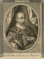 Wilhelm V. der Fromme von Bayern, Kupferstich Barock Unbekannt (19.Jhd)