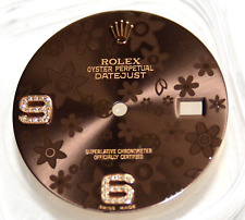 ROLEX DATEJUST 36 ZIFFERBLATT FLORAL Gold braun Brillanten 116231 ORIGINALWARE