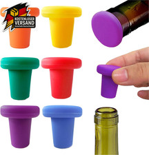 Silikon Kronkorken Flaschenverschluss bunt Flaschen Deckel Verschluss Bier Wein 