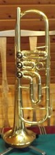 Bb Trompete "Schu1" Messing mit Mundstück Drehventile
