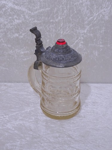 Antiker glas bierkrug - antiker,