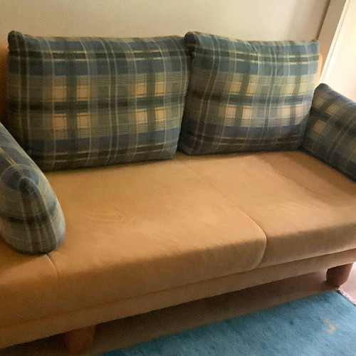 Sitzer sofa beige karomuster - beige,