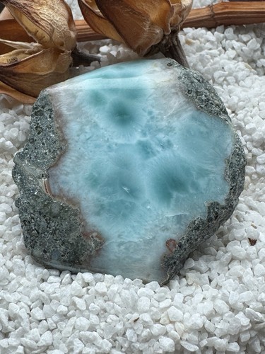 Larimar scheibe heilstein - scheibe,,
