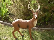 Rehbock lebensgroß Garten Deko Figur Dekoration Wild Deko lebensecht Höhe 96 cm
